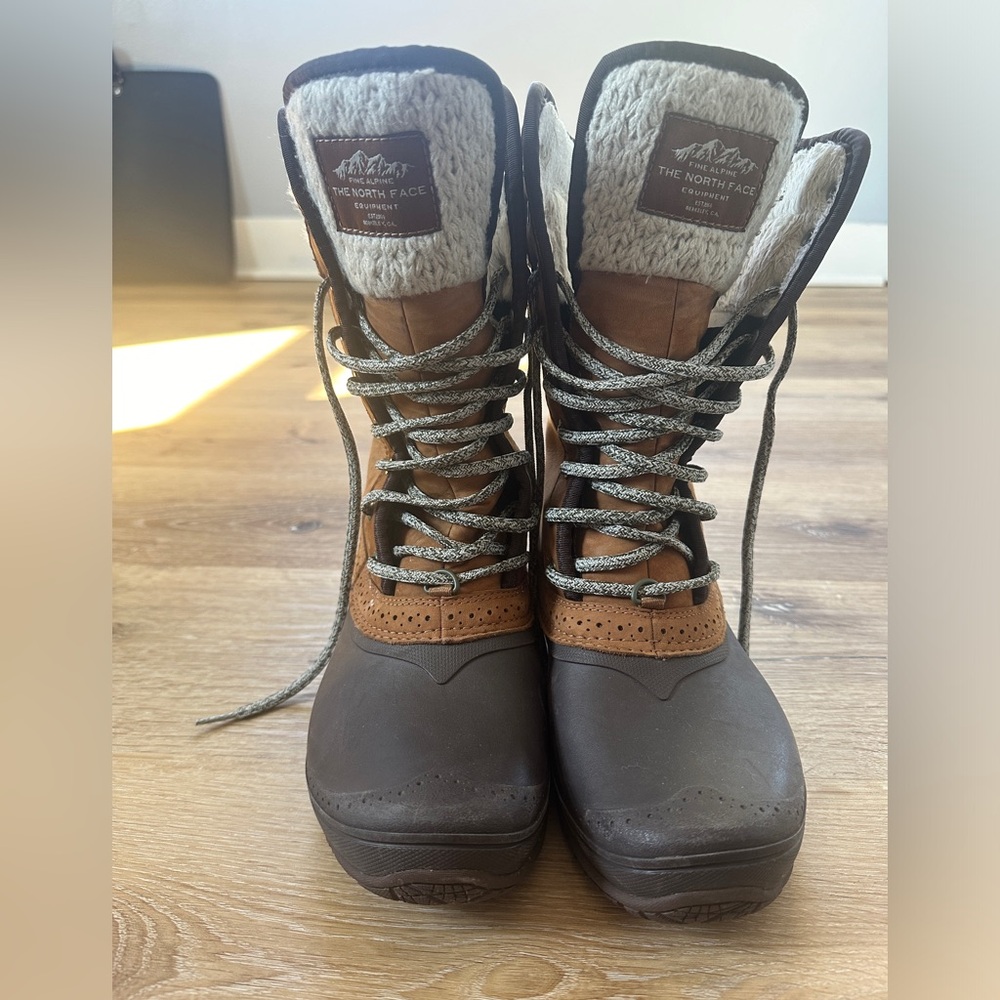 North face winter boots size 8